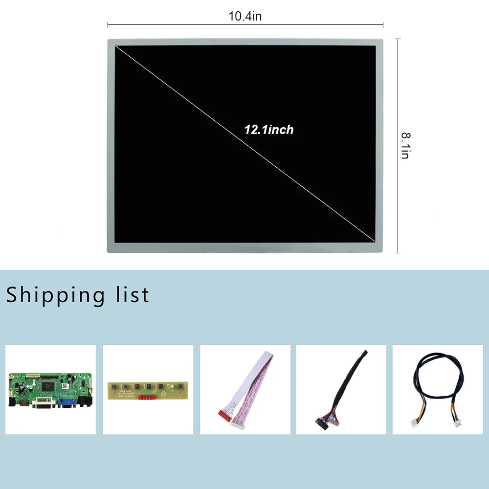 DVI VGA HD MI LCD Controller Board With 12.1