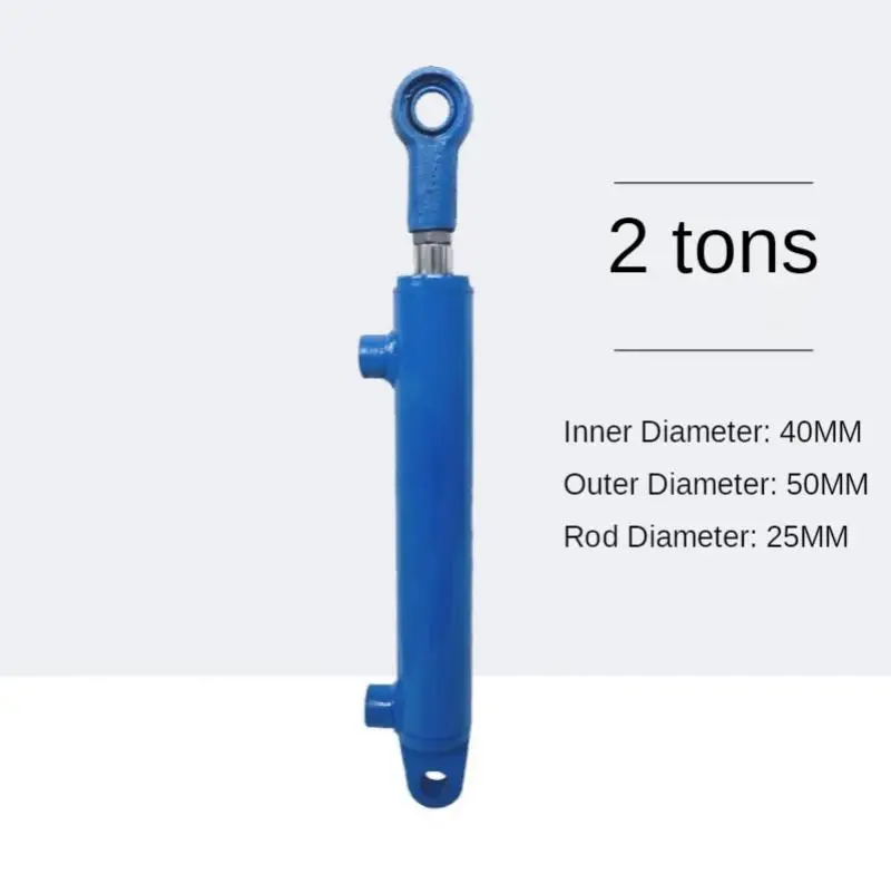 1100MM Travels Hydraulic Oil Cylinder Heavy Duty Bidirectional Lifting Small Wood Splitter 2 Tonnage Hydraulic Ram