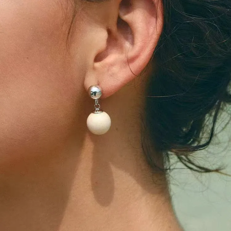 

Jenny&dave White Fossil Necklace Bead Collarbone Chain Jewelry Necklace Necklaces For Women