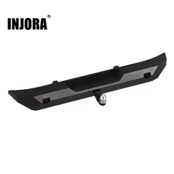 INJORA CNC Aluminum Rear Bumper with Trailer Hitch Upgrade for 1/24 RC Crawler Axial SCX24 Jeep Wrangler JLU