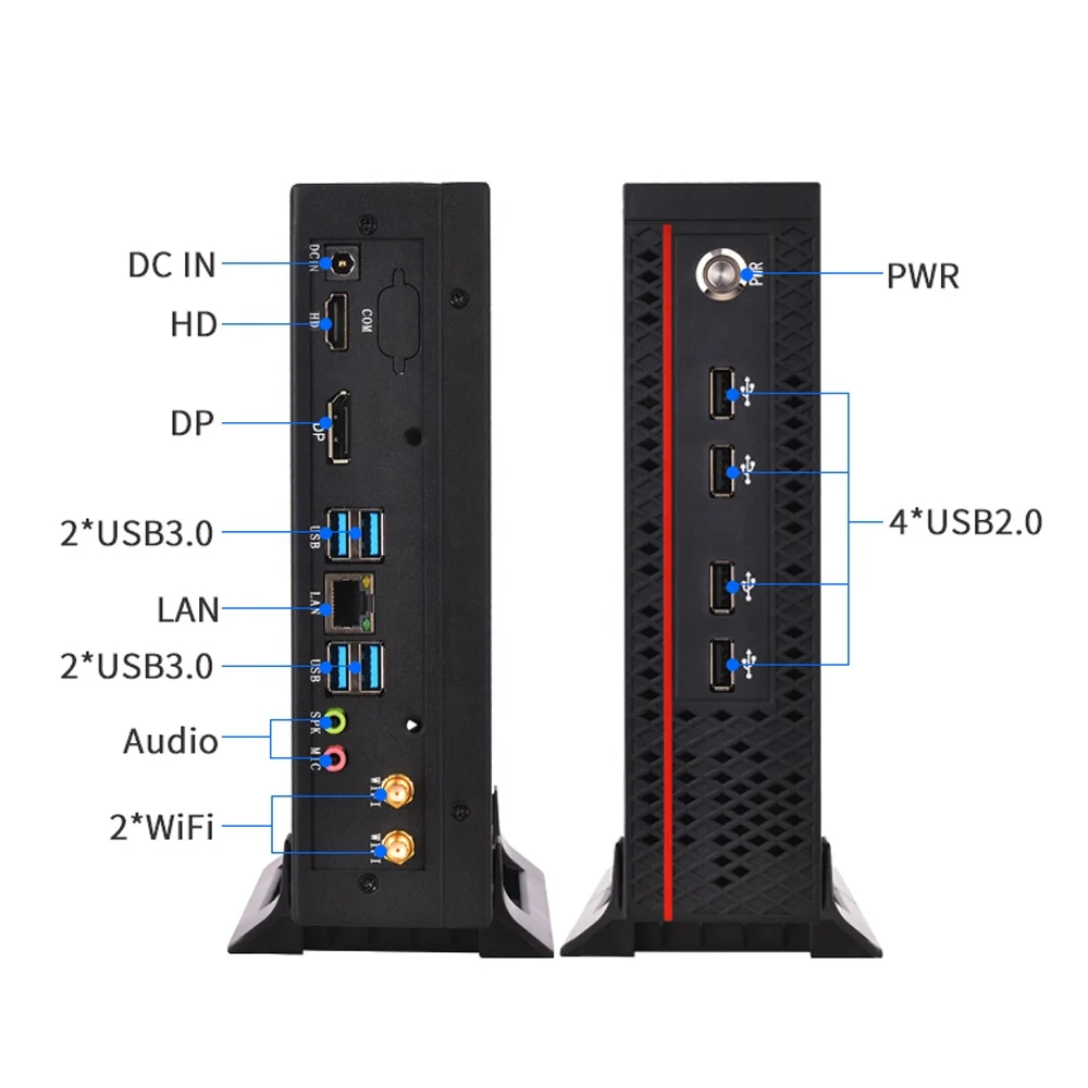 

MeeGoPad Intel Pentium G5400 Mini PC 8 USB 2 WiFi DDR4 16GB RAM 48-hour Test Smart Fan Home Business Portable NUC Computer New