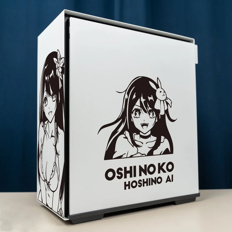 Hoshino Ai Anime Stickers for PC Case,Personality Cartoon Decor Decals for Atx Computer