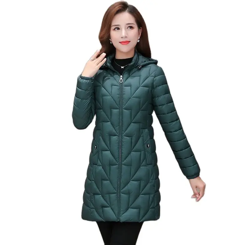 Cotton Coat Mid-length 2022 Autumn And Winter New Slim-fit Cotton-padded Fashion Loose Warm Coat