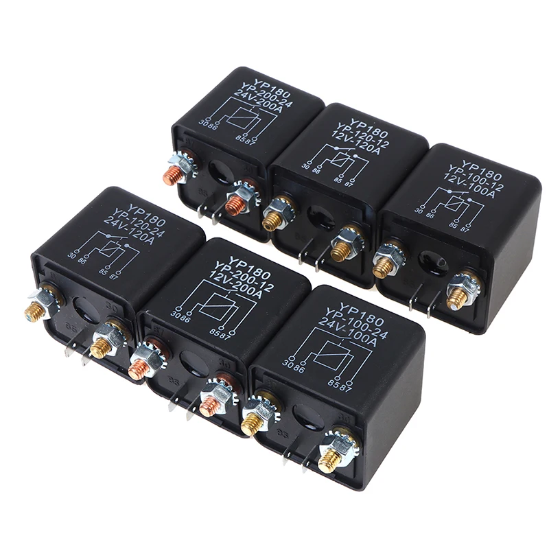 High Current 4 Pin Car Relay WM686 Dual Battery Isolated 12V 24V 200A 120A 100A Car Truck Motor Automotive Starting Relay