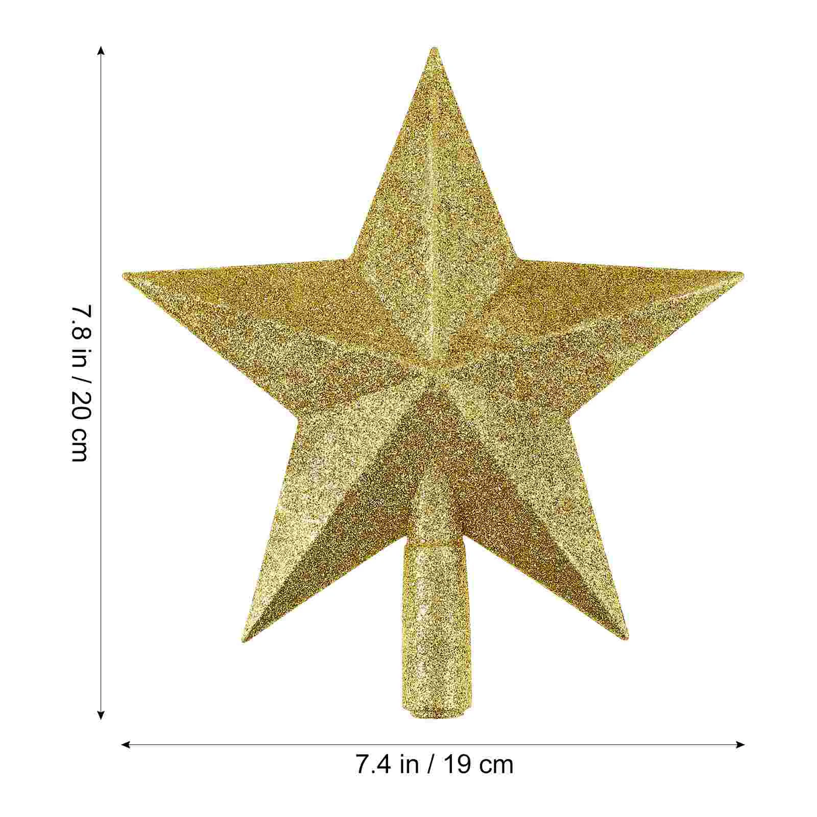 Gold Powder Decoration Small Christmas Star Tree Topper Projector Holiday Decorations