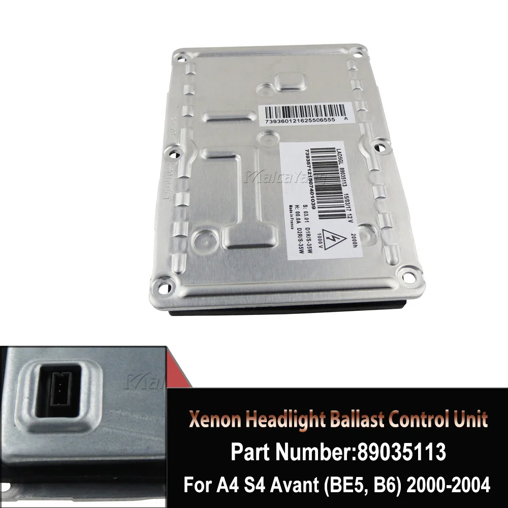 Xenon Headlight Control Unit Ballast 89035113 3D0907391B For BMW 1 Series E81 E87 For Audi A4 S4 Citroen C4 C5 Valeo LAD5GL 4Pin