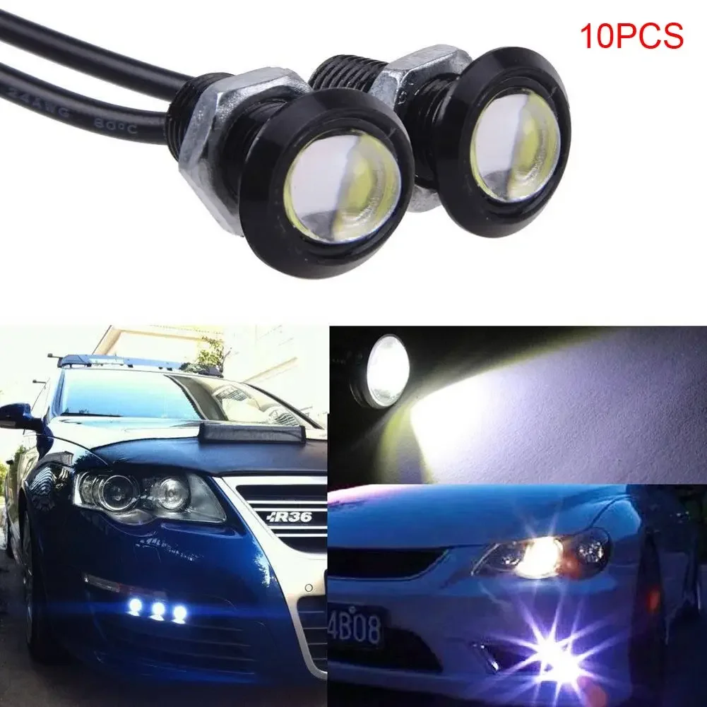 

10pcs/lot Led Car Light 12V 9W Eagle Eye DRL Led Daytime Running Light Bulbs Reverse Backup Parking Screw Lamp Waterproof Lights