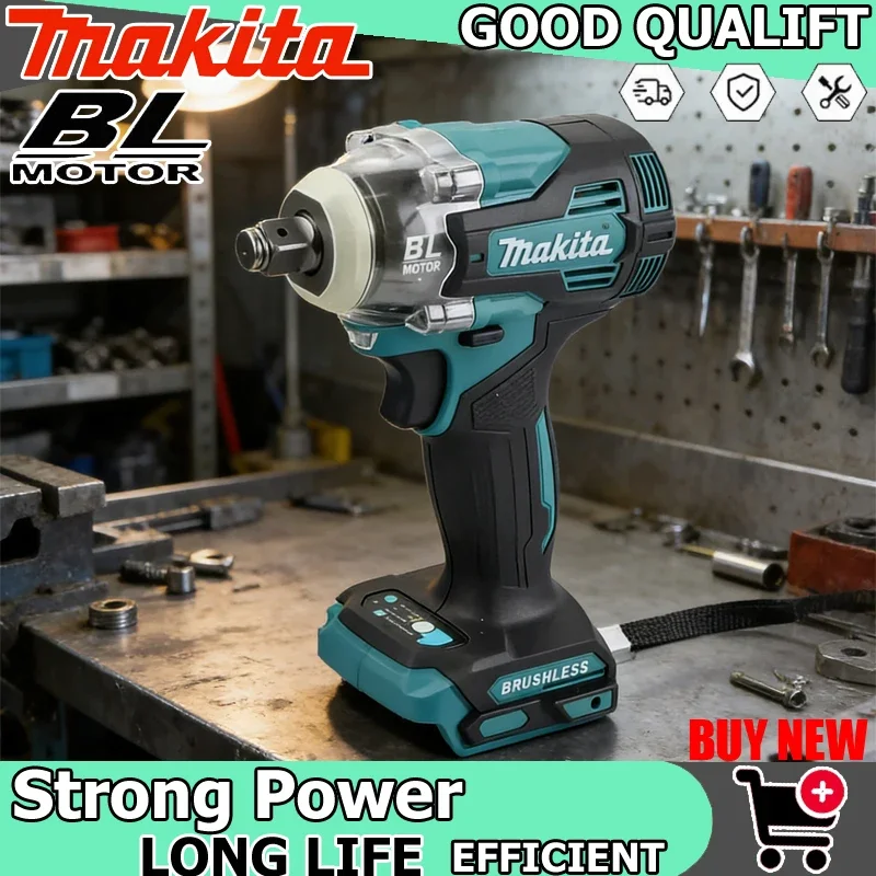 

Аккумуляторный шуруповерт Makita TW004G 630 Нм, бесщеточный, 18 В, электрический, перезаряжаемый, дрель-шуруповерт