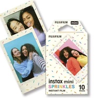 Fujifilm Instax Mini Film SPRINKLES Exposures Papers Color Design 10/30/50 Sheets for Fuji mini 12 Film Camera 11/40/9/8/7/8/EVO