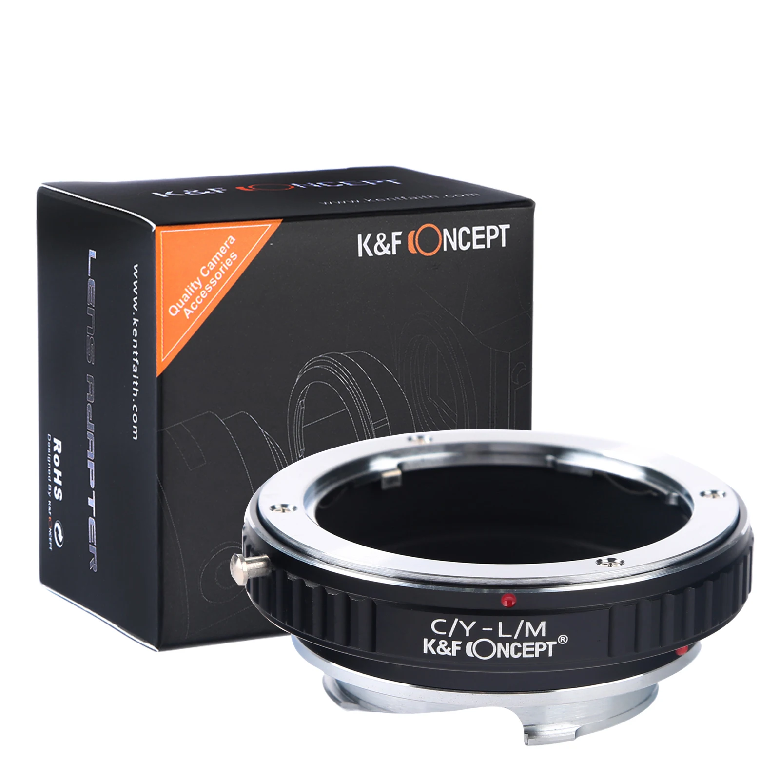 K&F Concept CY to LM Lens Adapter For Contax Yashica CY Mount Lens to Leica M1 M3 M6 M9 M10 M240 M-P