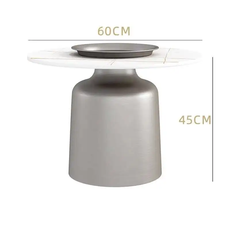 Japanese Designer Modern Coffee Table Marble Stone French Round Low Side Table Nordic Set Mueble Salon Living Room Decoration