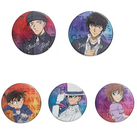 Badge de détective Conan Anime Haibara Ai Kaito, broche de dessin animé pour enfant, Badge de bouton, cadeau de collection mignon pour les Fans de Cosplay