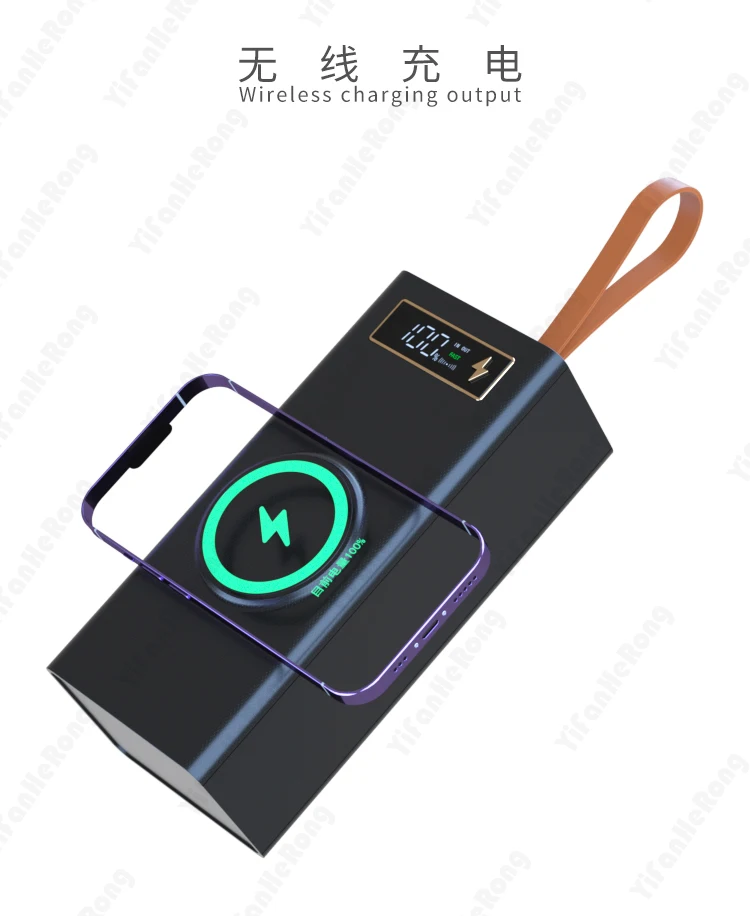 Bez spawania DIY bezprzewodowy magnetyzm Powerbank 24*18650 pojemnik na baterie szybki ładowanie Wireless bez baterii