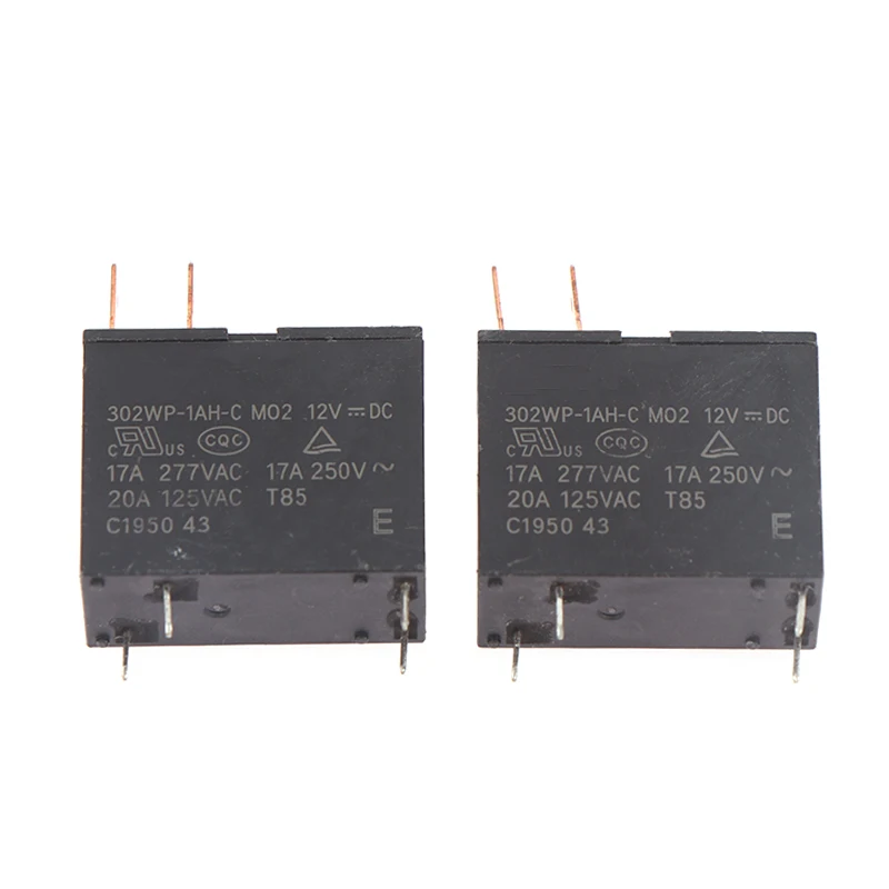 2 PCS 12V Relay 302WP-1AH-C M02 12VDC 4Pins For Microwave Oven