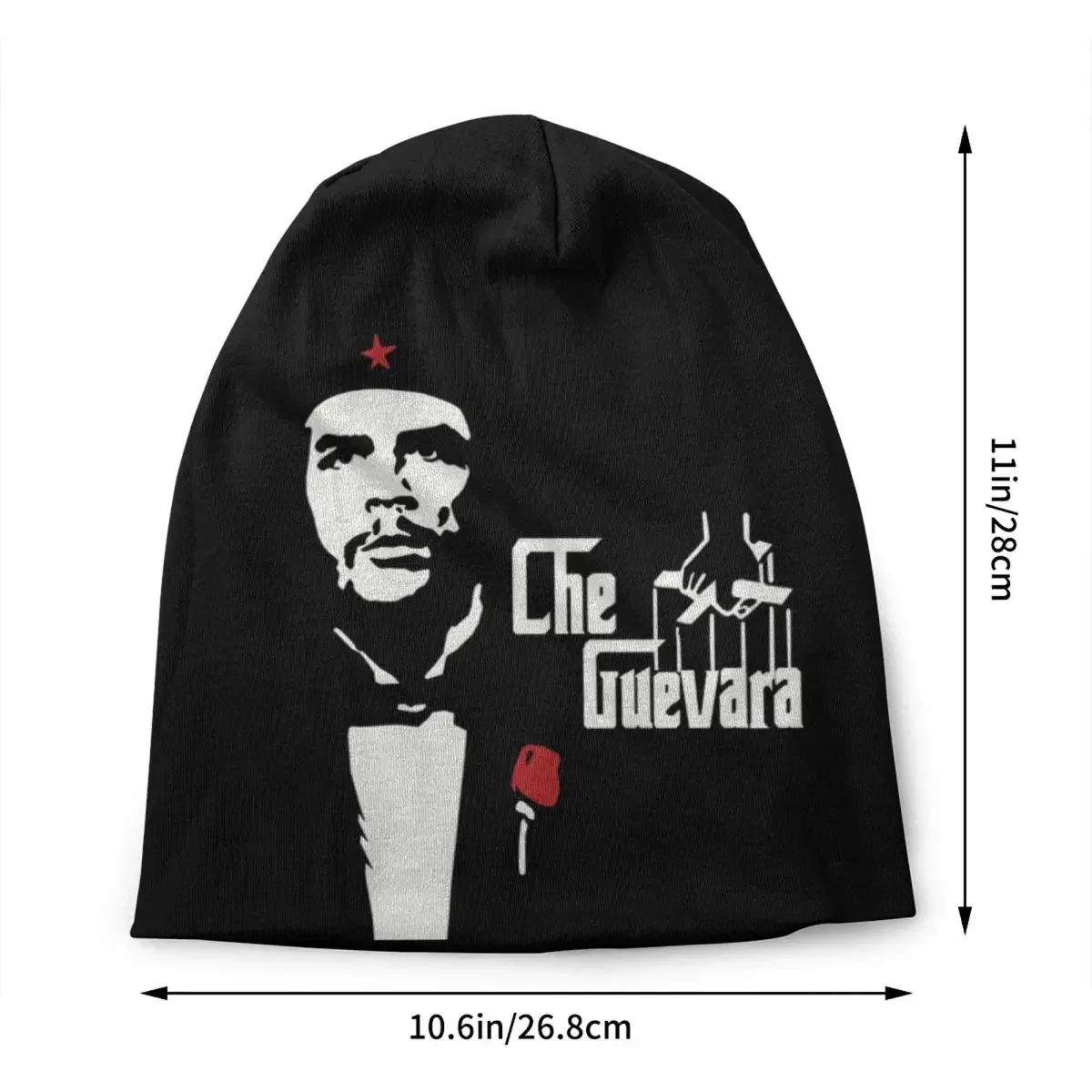 Che Guevara Hero Beanie Cap Winter Warm Bonnet Femme Knitted Hats Street Ski Cuba Cuban Socialism Freedom Skullies Beanies 