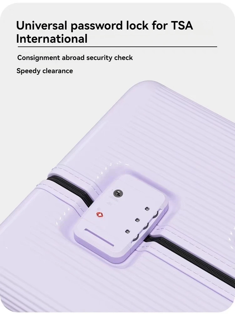 Mala pequena de 37 minutos da moda feminina de 20 polegadas, resistente e durável, mala masculina espessada de 26 polegadas