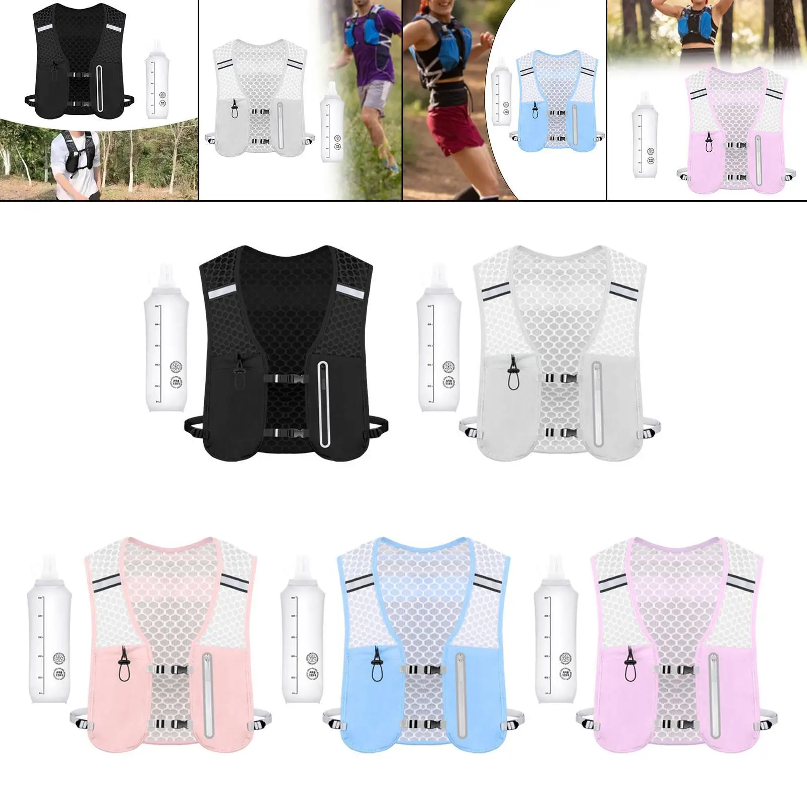 

Running Vest Pack Breathable Outdoor Sport Bag Lightweight 2 L Hydration Backpack for Climbing Camping Hiking Adventure Outdoor