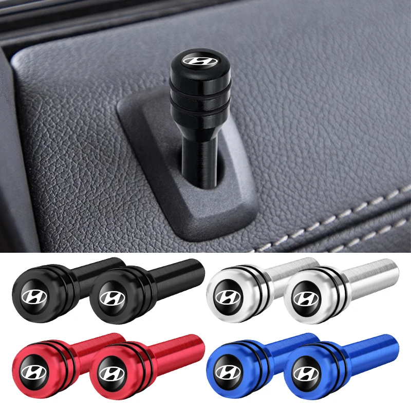 

2/4Pcs Car Interior Auto Lock Door Lift Alloy Safety Pin For Hyundai Tucson I10 I20 I30 Santa Fe Sonata Azera Accent Accessories
