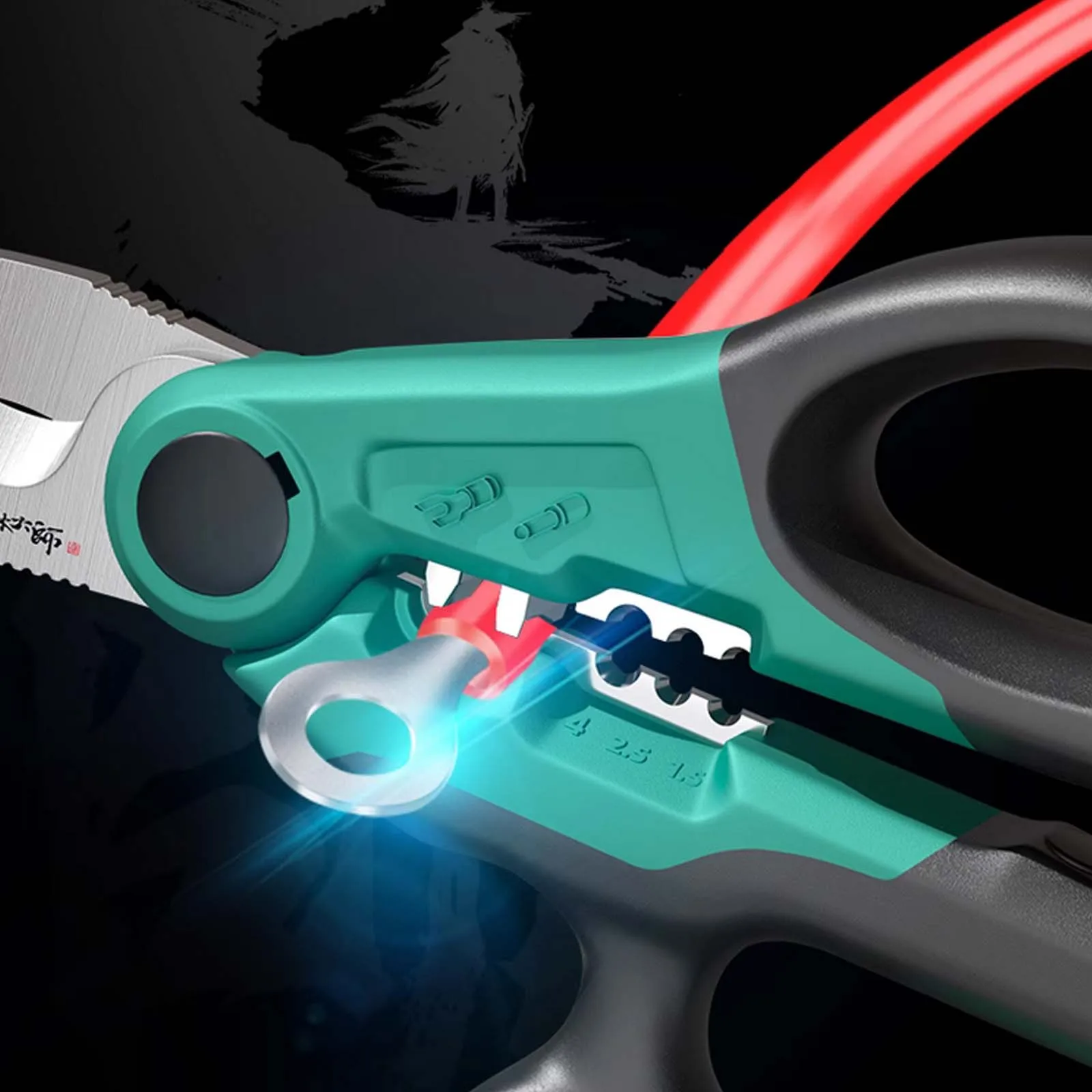 Multi-functional Electrician Scissors, Wire Stripping Cutting Crimping Pliers