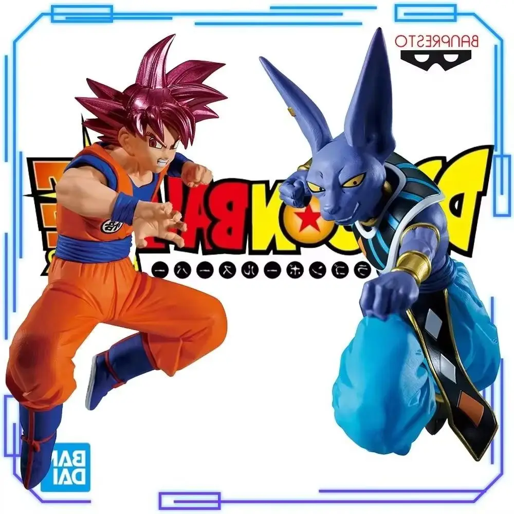

В наличии Bandai, оригинальная модель Dragon Ball Super Match Makers Beerus Super Saiyan God Son Gokuu Banpresto, игрушечные фигурки