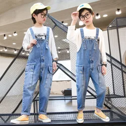 New Boys Jeans Teens Overalls Rompers School Denim Jumpsuit Pants Overalls for Big Boys 6 7 8 9 10 11 12 13 14 Years