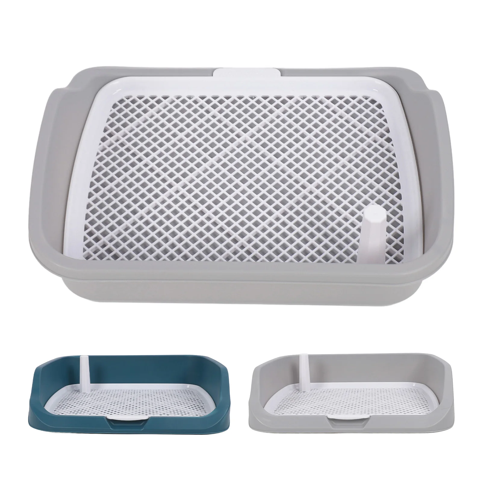Dog Training Toilet Dog Potty Tray Portable Multifunctional Pet Mesh Puppy Training Pad Holder with Splash Wall for Small Animal