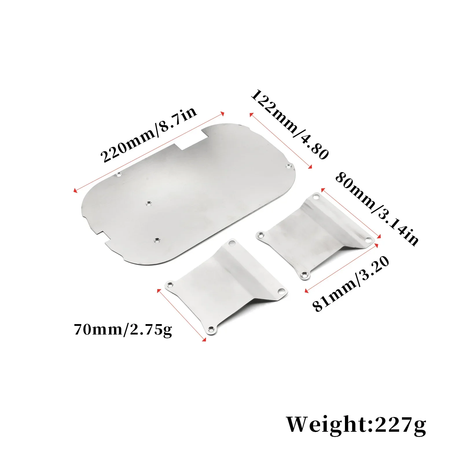 Roestvrijstalen Chassis Pantser Versnellingsbak Beschermer Skid Plaat Voor Tamiya Tt01 TT-01 1/10 Rc Auto Upgrades Onderdelen Accessoires