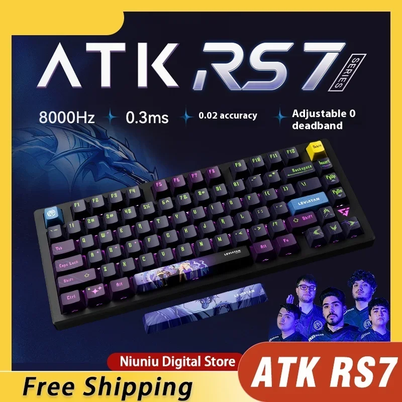 Atk Rs7 Magnetic Switch Mechanical Keyboard Wired Gaming Smart Rgb 8k Speed X Quick Trigger Keyboard For Varolant Gamer Computer