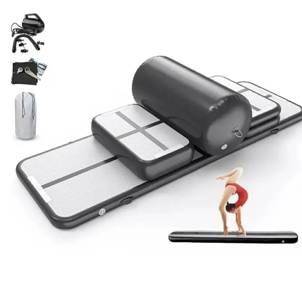 Inflatable Gym Mat for Gymnastics Yoga and Wrestling Wear-Resistant Air Track Mattress with Shipping Fee Included