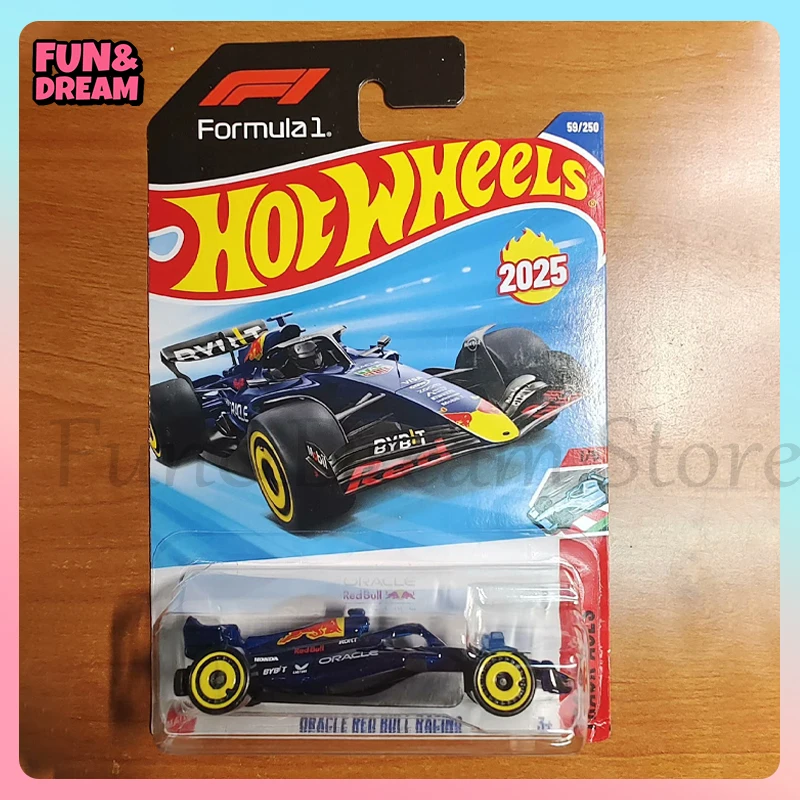 Hot Wheels Cars 2025 C Case Oracle Red Bull Racing Diecast Mattel F1 Model HW Cars Max Verstappen Alloy Car Model Birthday Gifts