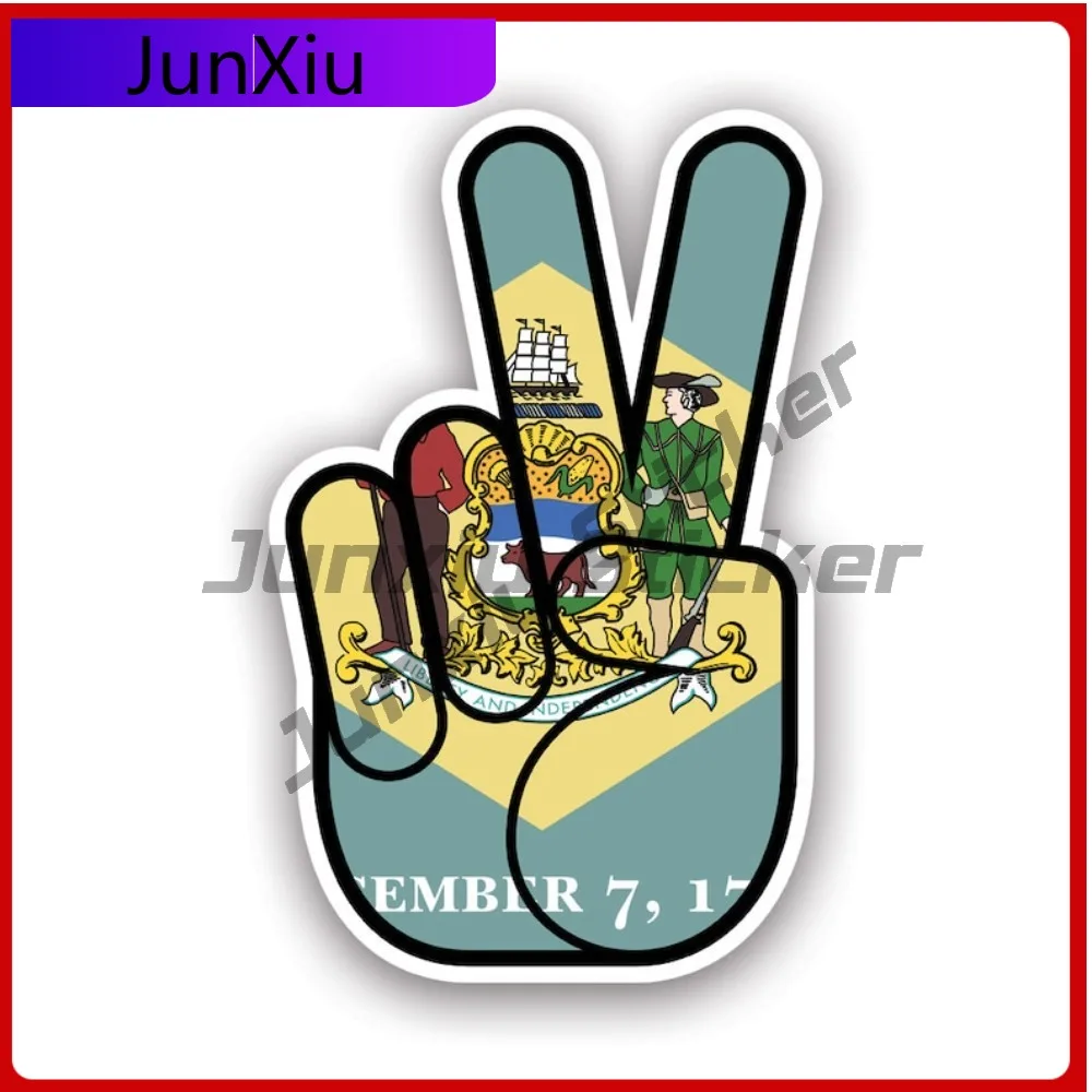 

Minimalist Delaware State Shaped Peace Sign Sticker Uv Protected Decalsv Hand Nuclear Disarmament Hippie De Bold Sticker