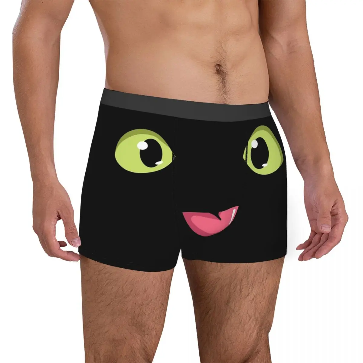 Novità Boxer Toothless Face HTTYD Pantaloncini Mutandine Intimo da uomo Mutande morbide per Homme
