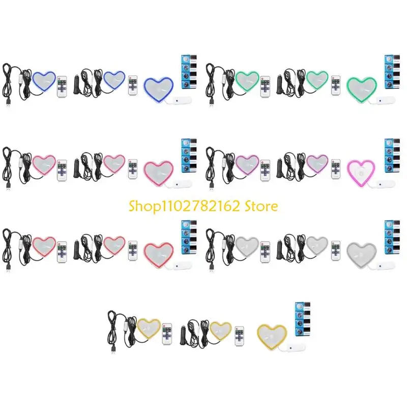 

547B Long life LED Angel Eyes Car Accessory Heart Shaped for Auto