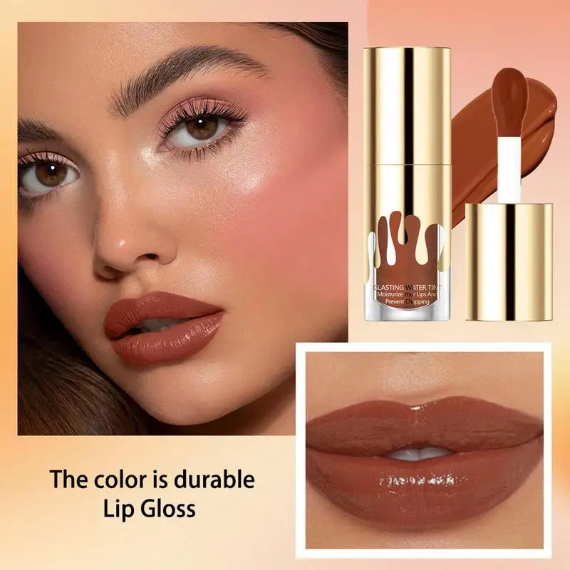 Tinted Lip Gloss Moisturizing Liquid Lipstick Tinted Lip Oil lip plumper gloss Long-Lasting Lip Stain Natural Lip Makeup