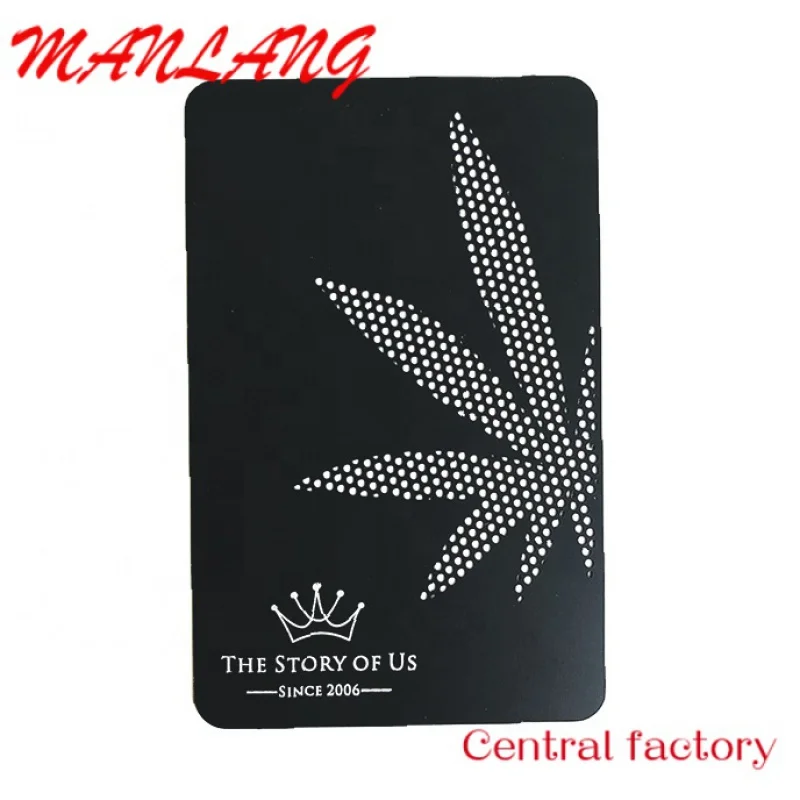 

Custom etal busins card ith hollo sybol/encaved/eed letters or figur