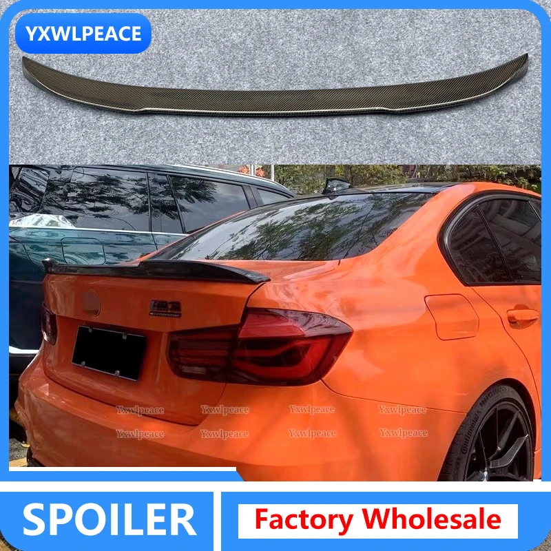 

CS Style High Quality Carbon Fiber Spoiler for BMW 3 Series F30 F35 M3 F80 2012-2018 4 Door Sedan Spoiler Rear Trunk Lip Wing