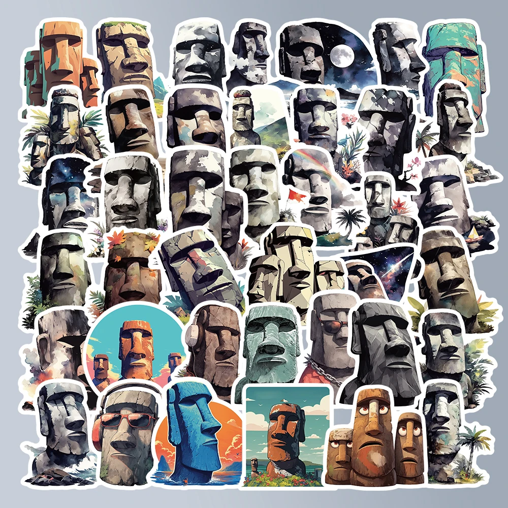 54PCS Quirky Moai E… - image