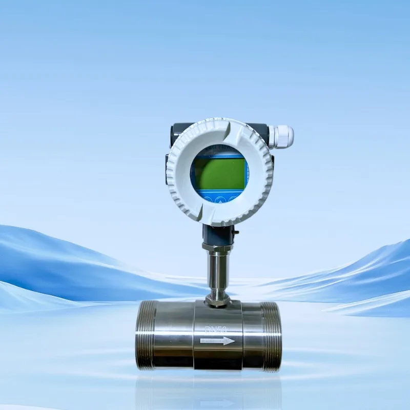 0.5% Accuracy Stainless Steel Turbine Flow Meter-4-20mA OEM IP65 For Diesel Fuel Water DN10/DN50 Clamp/Flange