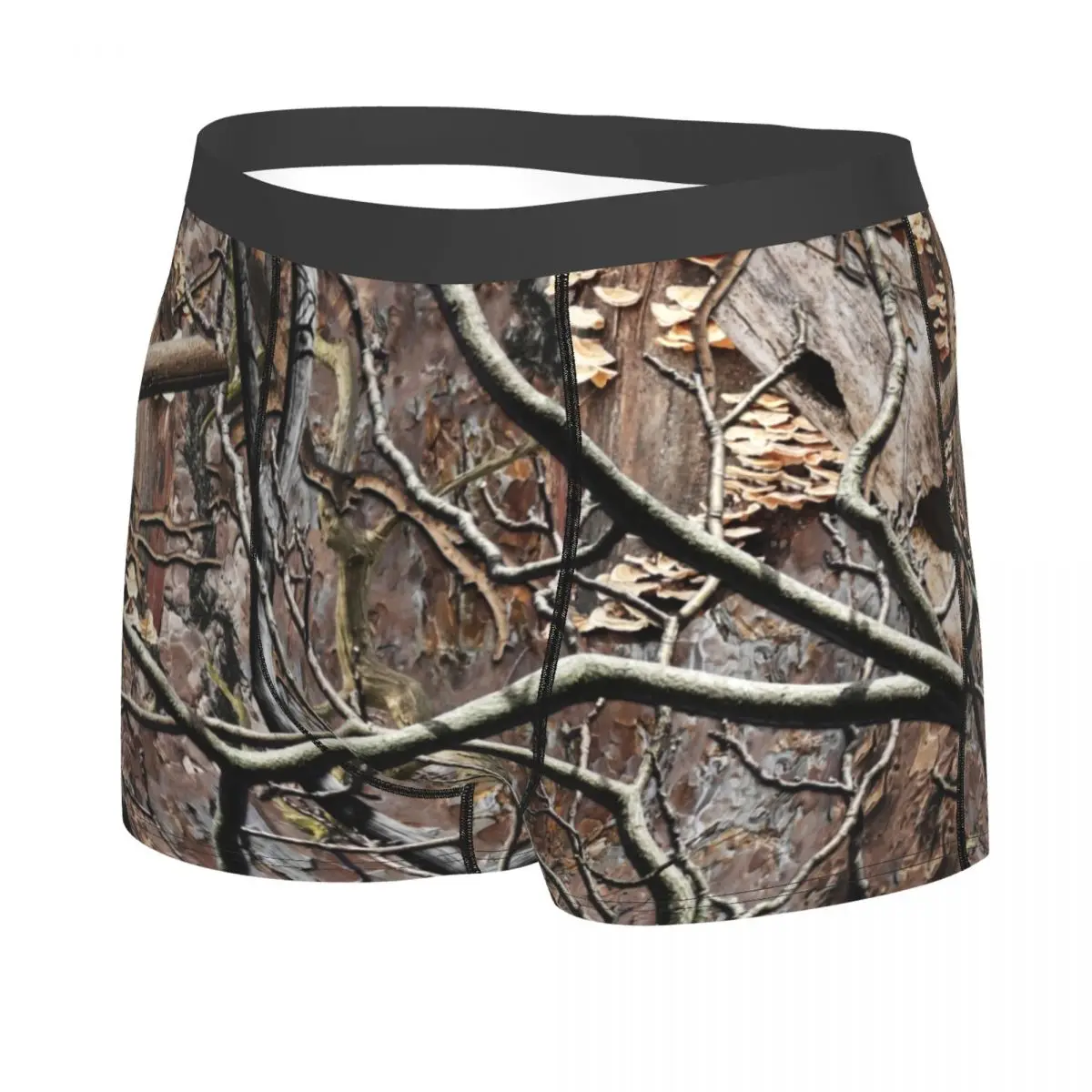 Custom Hunting Camouflage Underwear Men Stretch Camouflage Camo Boxer Briefs view 2