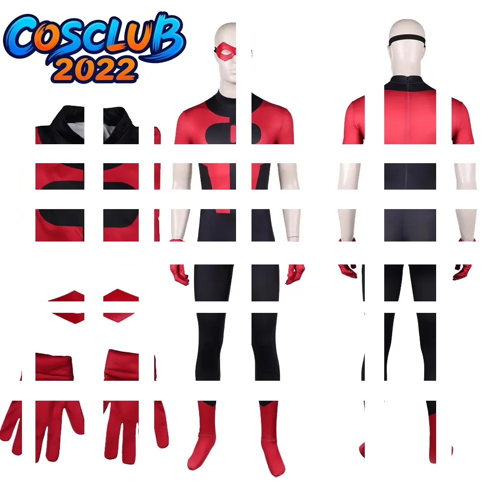 

Костюм для косплея Оливера Грейсона из мультфильма «Непобедимый», комбинезон, маска, перчатки, мужской боди, одежда, наряды, костюм для Хэллоуина и карнавала