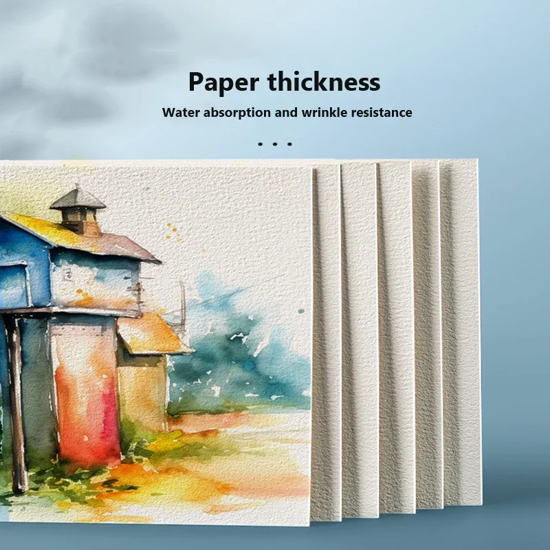 Watercolor Paper Square/Round 300g 25 sheets Professional Water Color Paper Postcard For Painting School Supplies