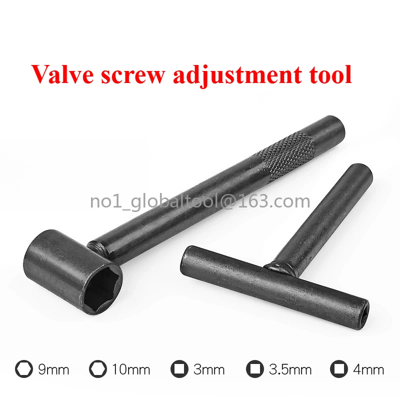 Motorcycle Valve Screw Adjustment Wrench - Valve Tappet Rocker Arm Gap Repair Tool for Scooter Engine Maintenance and Tuning