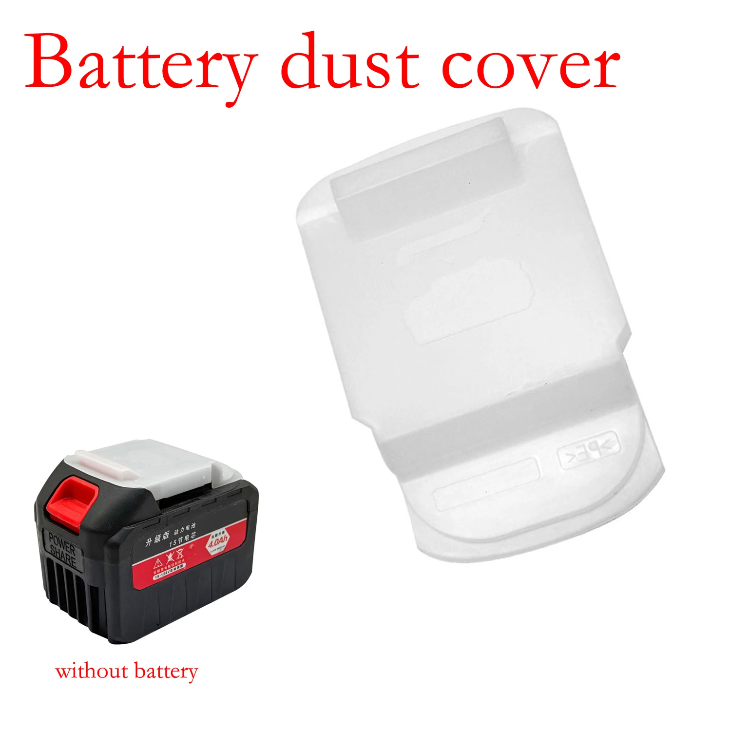 Waterproof Dust Cover For BL1830 BL1840 BL1815 18V Lithium Battery Green Plastic Protective Case Power Tool Parts