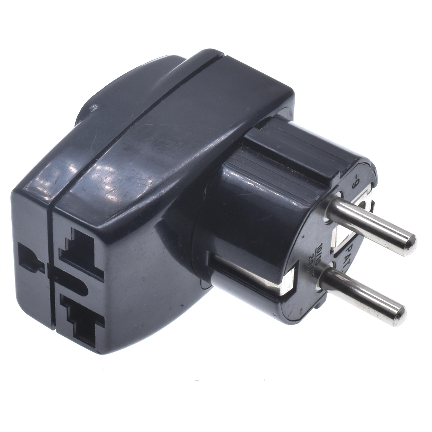 AU/UK/US/EU to EU power adaptor plug Korea/France/Russia/Germany Europe universal travel adapter plug 3-into-1socket converter