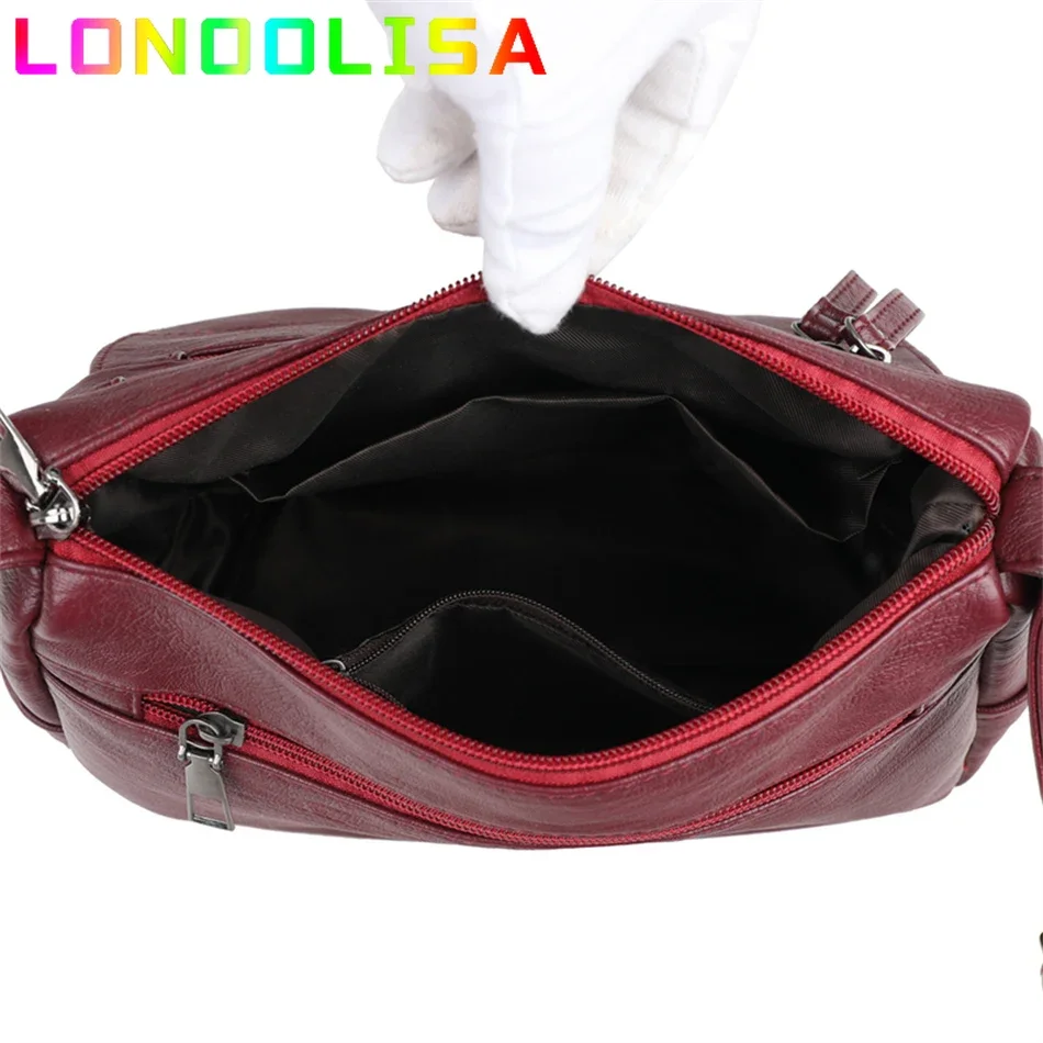 Borsa a tracolla di design di lusso 2024 Borse a tracolla morbide in pelle PU moda per donna Mini borsa da donna retrò con cerniera Sac femminile