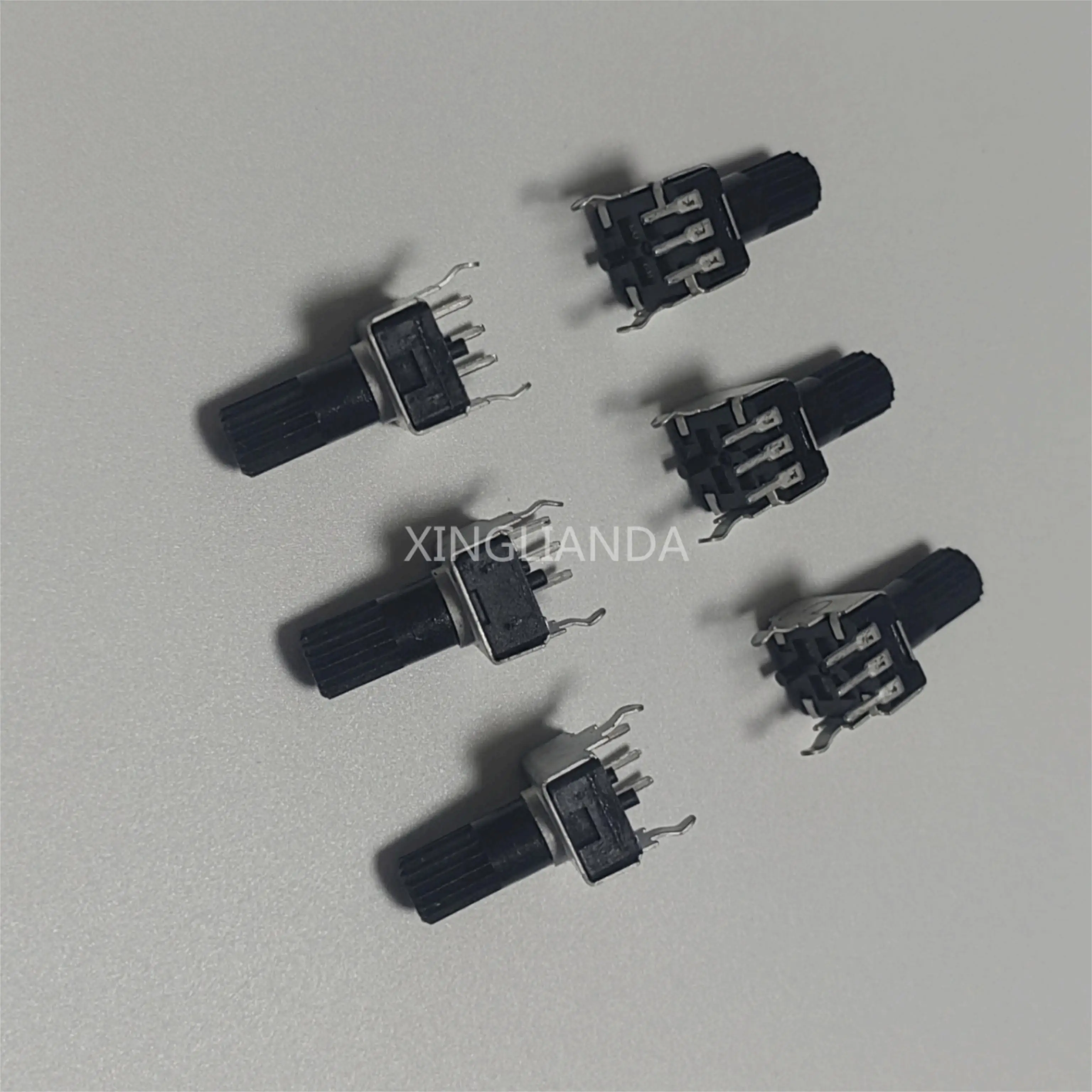 20PCS RV09 Vertical 12.5mm Shaft 1k 2k 5k 10k 20k 50k 100k Adjustable ResistorSeal Potentiometer 3PIN Switch