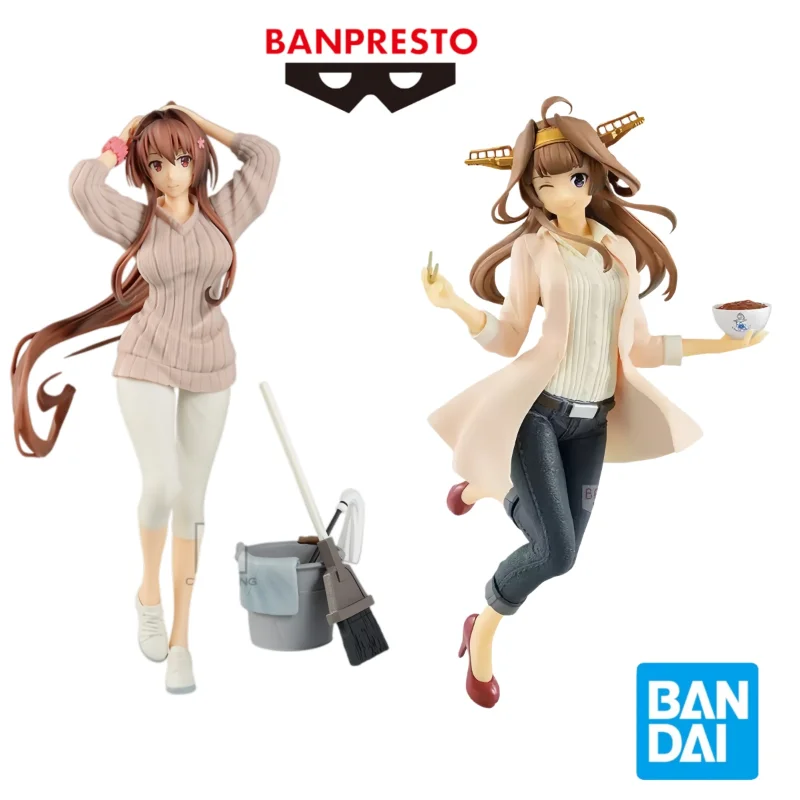 

В наличии Оригинальная коллекционная фигурка BANDAI BANPRESTO Fleet Girls Collection KanColle Yamato Kongo Mode, аниме-фигурка, модель, игрушка, подарок