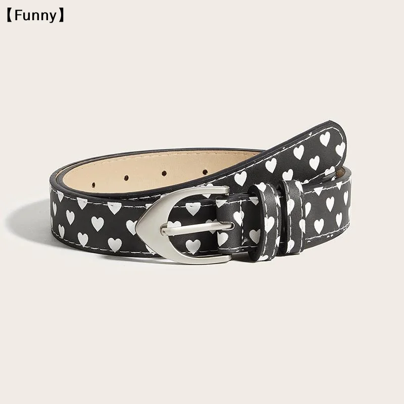 Cinturón Retro Americano Original, Nuevo Cinturón Versátil de Moda para Mujer, Accesorios para la Cintura para Vestidos, Jeans y Fiestas [Divertido]