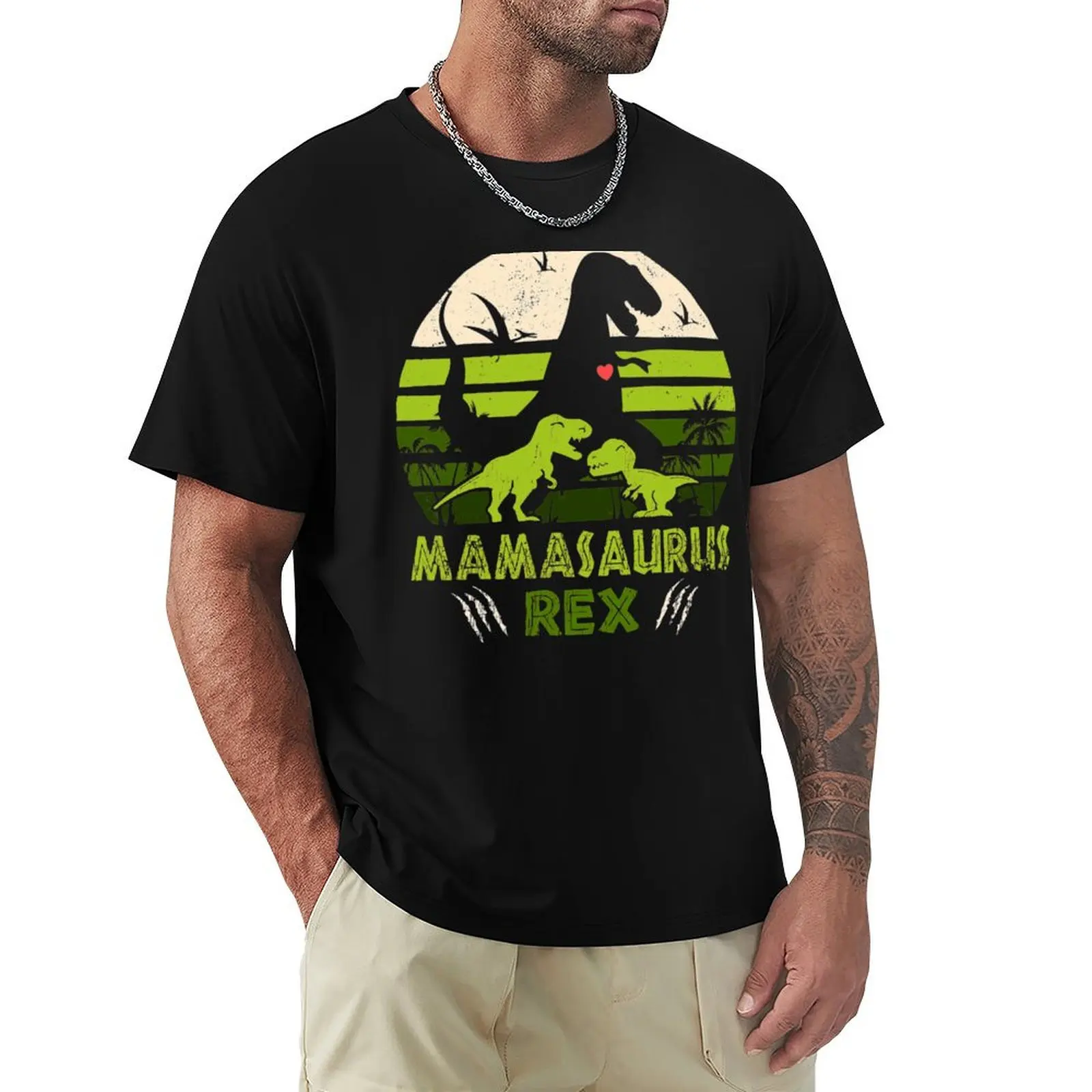 

Dinosaur Mamasaurus - Rex Lover Boy Family Long Sleeve T-Shirt Durable Work Wear T-Shirt