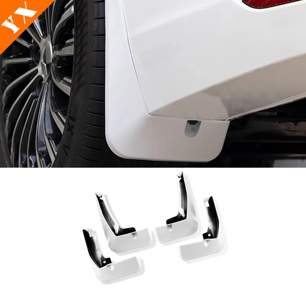 Voor Byd Denza D9 2024 2025 Accessoires Witte Auto Wiel Spatbord Cover Anti Stof Kick Decoratie Bescherming Frame Garnituur Trim 4 Stuks